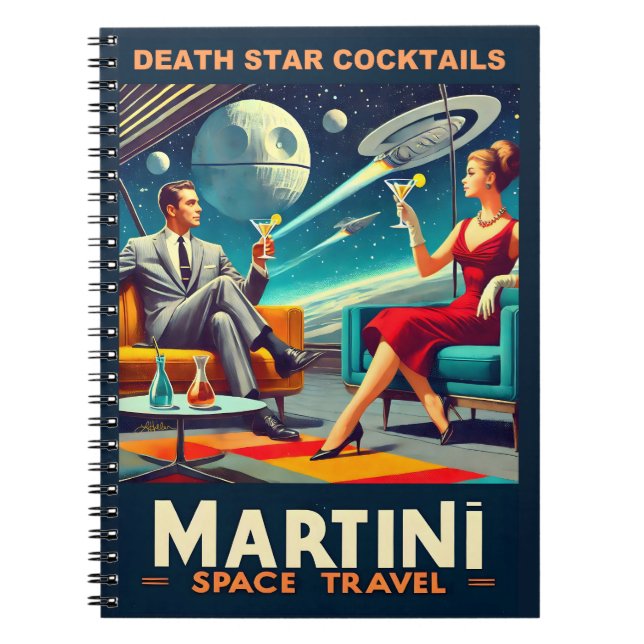Carnet Martini Space Affiches de voyage Death Star Cockta (Devant)