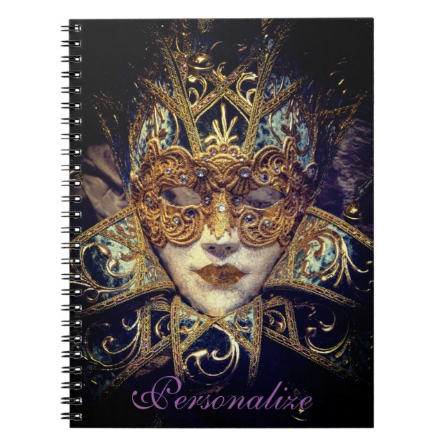 Carnet Mascarade masque victorien élégant gothique (Devant)