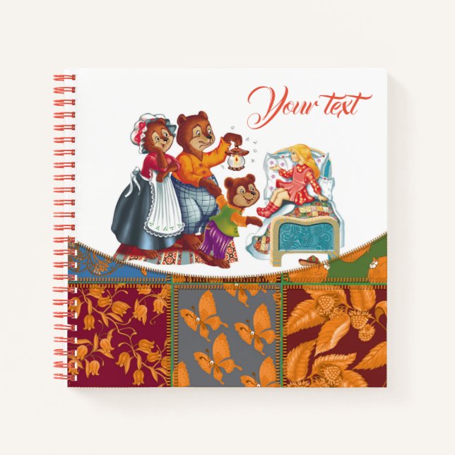 Carnet Masha et 3 ours (Devant)