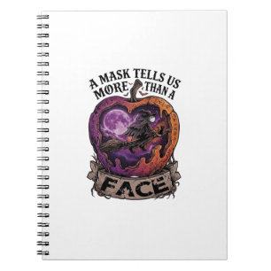Carnet Masque En Dit Plus Que Le Visage Halloween Sorcièr