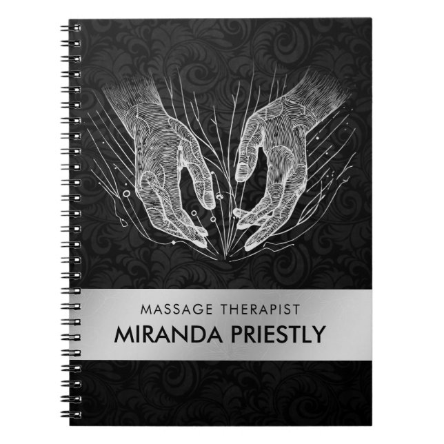 Carnet Massage Thérapie Guérison Mains Énergie Spa Bien-ê (Devant)