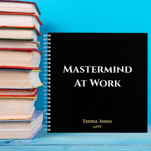 Carnet Masterminus Noir Drôle Au Travail Minimaliste Pers