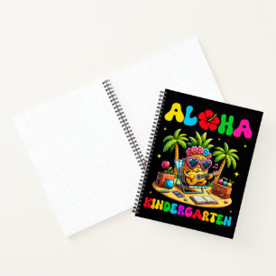 Carnet Maternelle Aloha Ananas Hawaï Rentrée Scolaire