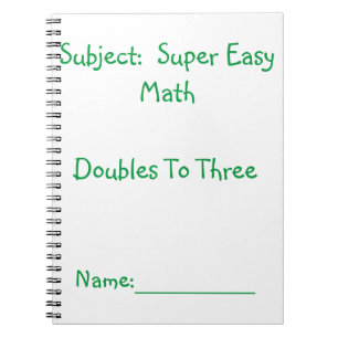 Carnet mathématique très facile