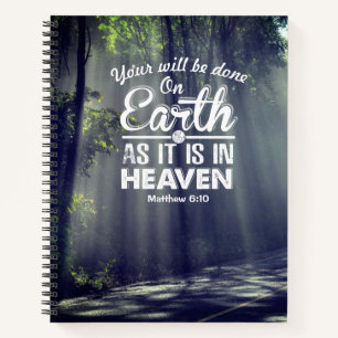 Carnet Matthieu 6:10 Sur la Terre comme il est au Ciel