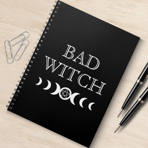 Carnet Mauvaise sorcière triple déesse Lune Wicca Hallowe