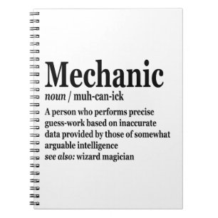 Carnet Mécanique diesel Définition Drôle réparateur père