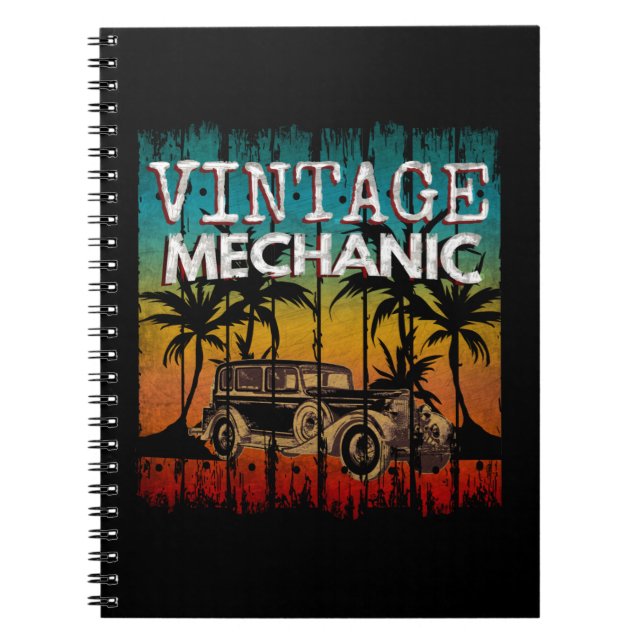 CARNET MÉCANIQUE VINTAGE (Devant)