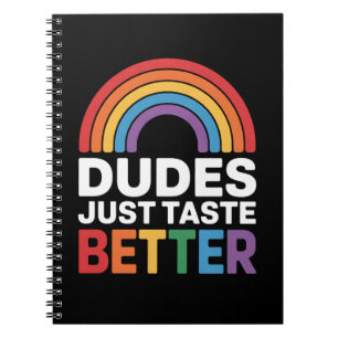 Carnet Mecs Ont Juste Meilleur Goût Drôle Gay Arc-en-ciel