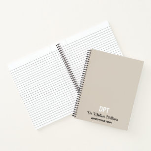 Carnet Médecin DPT personnalisé de la thérapie physique C