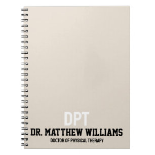 Carnet Médecin DPT personnalisé de la thérapie physique C