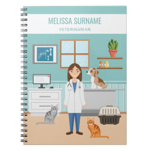 Carnet Médecine Vétérinaire Femme Vétérinaire Docteur Soi
