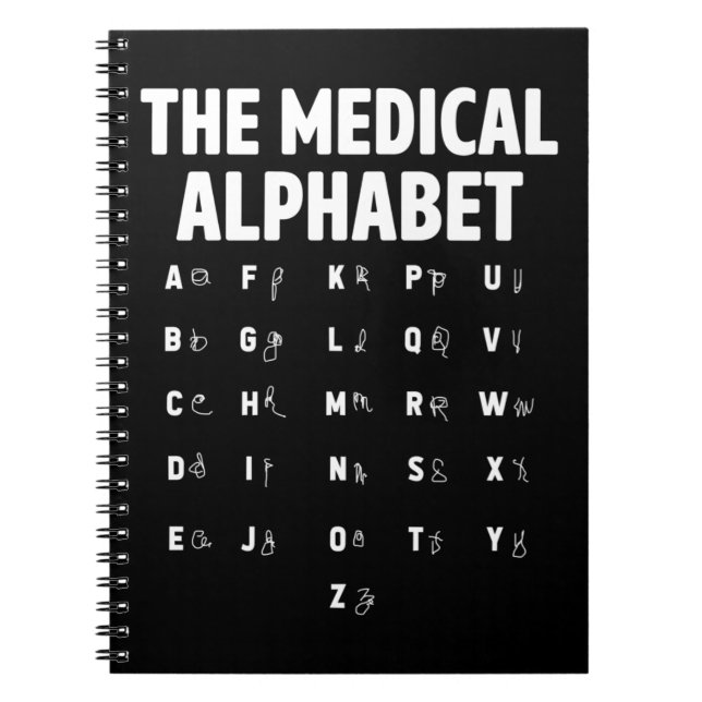 Carnet Médecins Alphabet Médicale Funny Nurse Life (Devant)