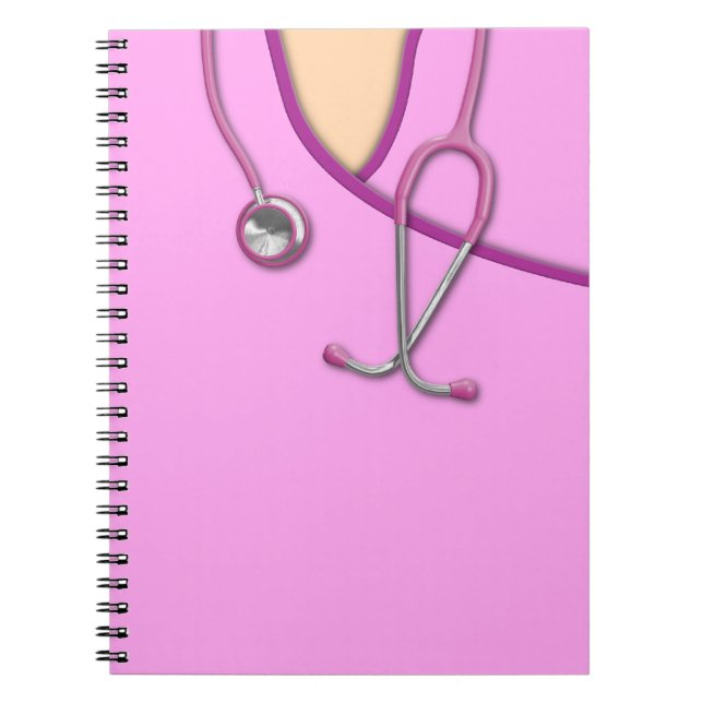Carnet Médicale rose frotte (Devant)