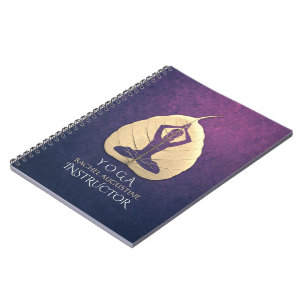 Carnet Méditation de l'instructeur YOGA Pose Bodhi Leaf C