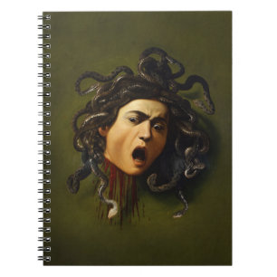 Carnet Medusa tête Caravaggio peinture art mythologie can