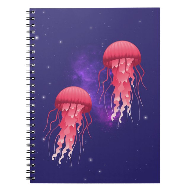 Carnet Méduse rose (Devant)