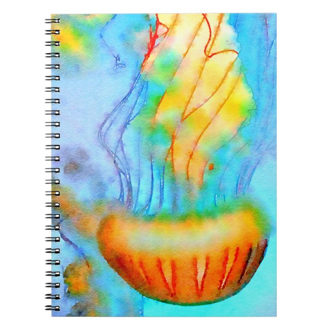 Carnet Méduses d'aquarelle (Devant)