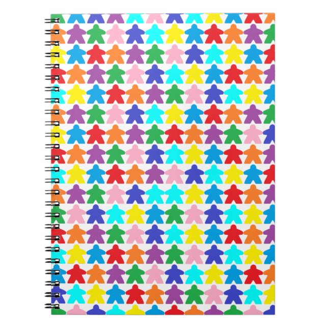 Carnet Meeples colorés (Devant)