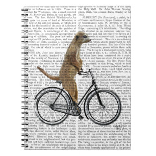 Carnet Meerkat sur la bicyclette