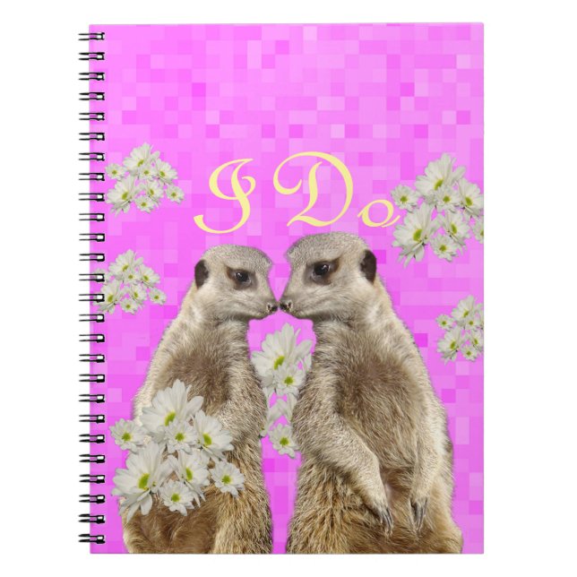 Carnet Meerkats I Do Wedding Day, Bloc-notes (Devant)