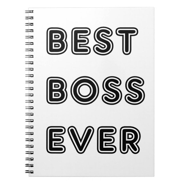 Carnet Meilleur Boss jamais (Devant)