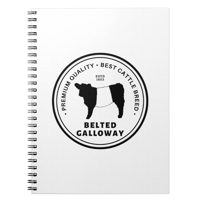 Carnet Meilleur Ceinture De Bétail De Bétail De La Race (Devant)