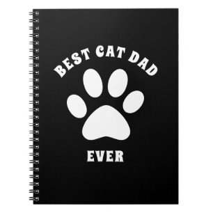 Carnet Meilleur Chat Papa Jamais Texte Personnalisé