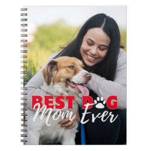 Carnet Meilleur Chien Maman Jamais Photo personnalisée mo