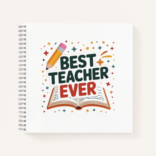 Carnet Meilleur enseignant jamais (Devant)