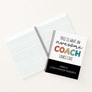Carnet Meilleur Entraîneur Personnalisé   Cadeaux de cars