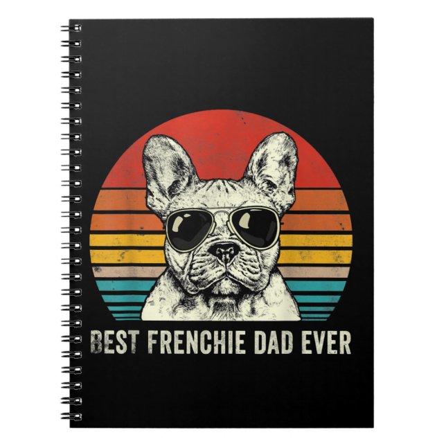Carnet Meilleur Français Papa Jamais Drôle Français Bulld (Devant)