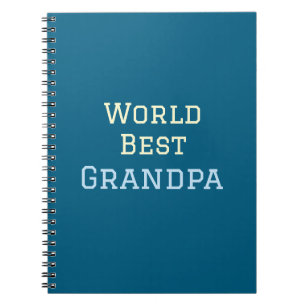 Carnet Meilleur grand-père du monde ajouter un nom texte 