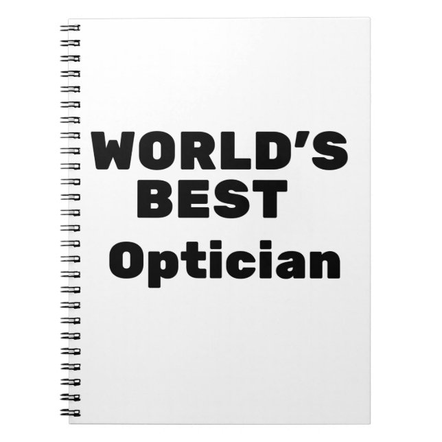 Carnet Meilleur Opticien du monde (Devant)