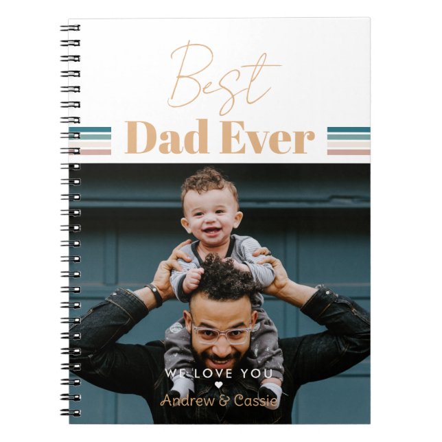 Carnet Meilleur papa du monde On t'aime (Devant)