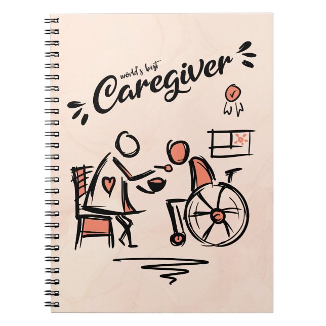 Carnet Meilleur professionnel et personne en fauteuil rou (Devant)