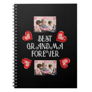CARNET MEILLEURE GRAND-MÈRE POUR TOUJOURS 2 PHOTOS SIMPLE