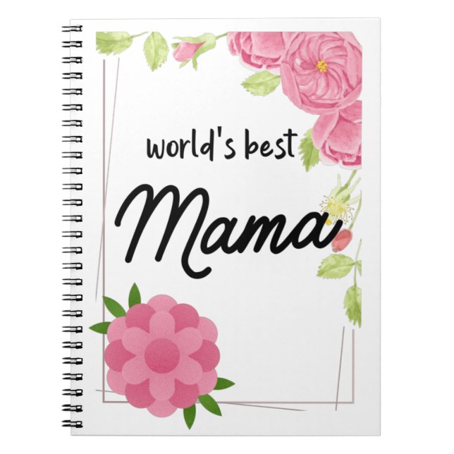 Carnet Meilleure maman du monde - Fête des mères (Devant)