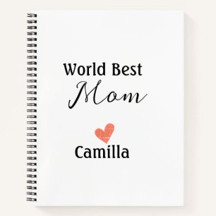 Carnet Meilleure maman du monde joyeuse fête des mères gr