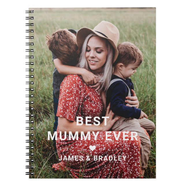 Carnet Meilleure maman Jamais Coeur de la fête des mères  (Devant)
