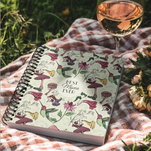 Carnet Meilleure Maman Jamais Hummingbird Colibri Fleurs 