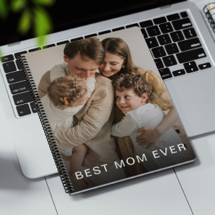 Carnet meilleure maman jamais personnalisée photo nom per