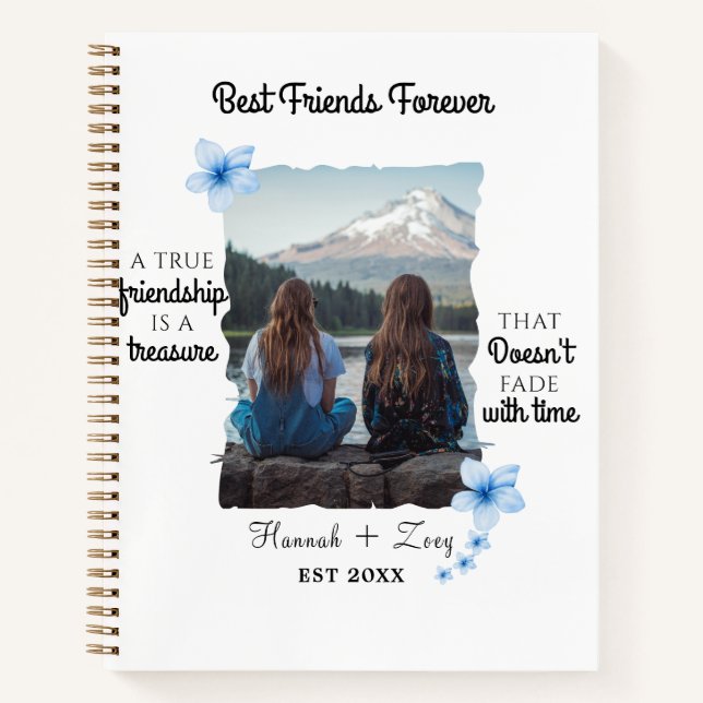 Carnet Meilleurs amis pour toujours Photo Journaux person (Devant)