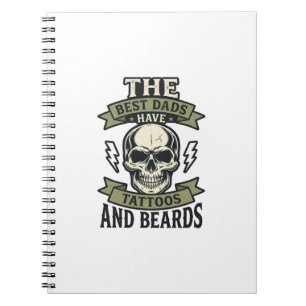 Carnet Meilleurs papas ont des tatouages et des barbes Cr