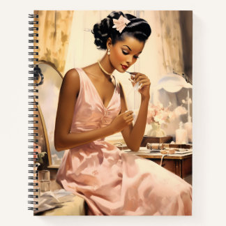Carnet Melanated Enchanting 1940s Make-Up Girly Spiral