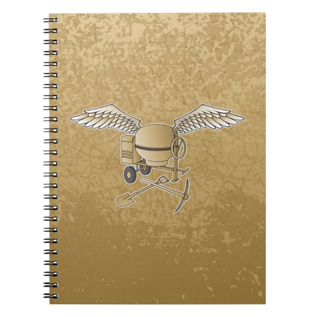 Carnet Mélangeur en béton beige (Devant)
