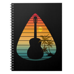 CARNET MÉLODIE TENDANCE PLECTRE COUCHER DE SOLEIL 
