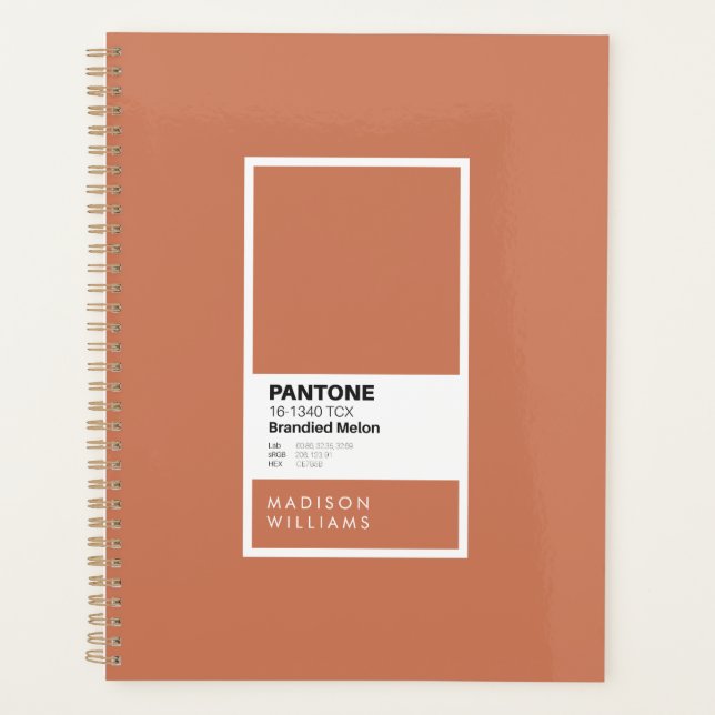 Carnet Melon de marque personnalisée | Nom personn (Devant)