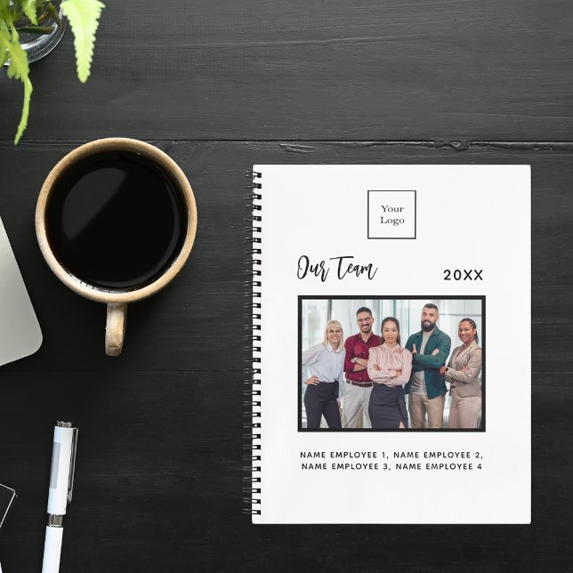 Carnet Membres de l'équipe de photos d'entreprise nom bla (Créateur téléchargé)