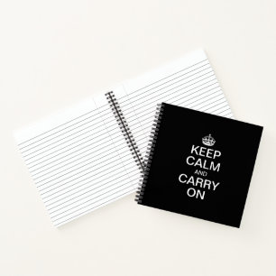 Carnet Mème internet personnalisé GARDEZ CALME et PORTEZ